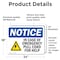 Signmission In Case Of Emergency Pull Cord Sign With Symbol, 24 in W x Rectangle, Vinyl Decal OS-2PACK-NS-D-1824-L-13670 - alternate 4